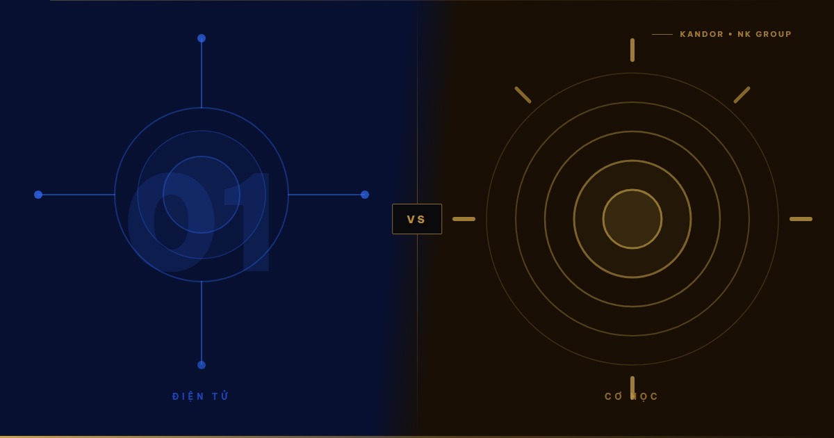 Khóa điện tử vs khóa cơ: So sánh ưu nhược điểm toàn diện
