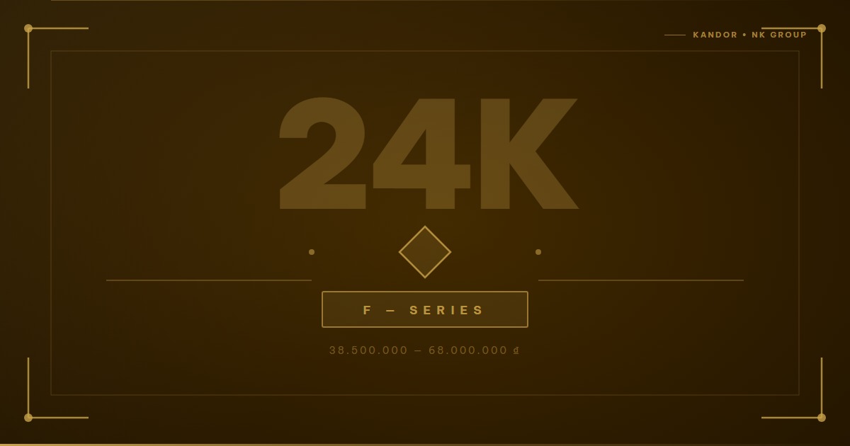 Khóa tân cổ điển mạ vàng 24K — Xu hướng nội thất cao cấp 2025–2026 — Kandor Smart Lock