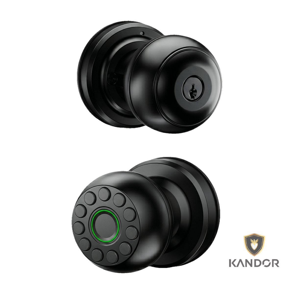 Khóa Tay Nắm Tròn Vân Tay TTLock Kandor C1G - mặt trước