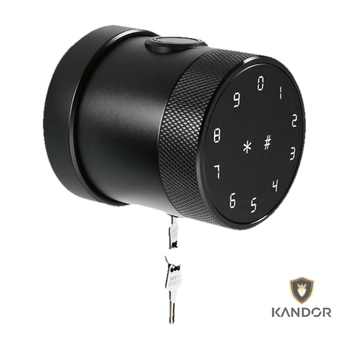 Khóa Tay Nắm Tròn Vân Tay + Thẻ Từ TTLock Kandor C3G - mặt trước