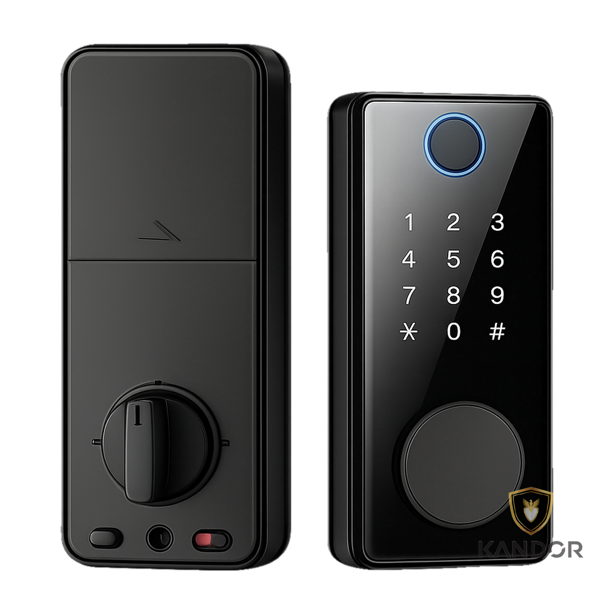 Khóa Phụ Deadbolt Vân Tay TTLock Kandor C4G - mặt trước