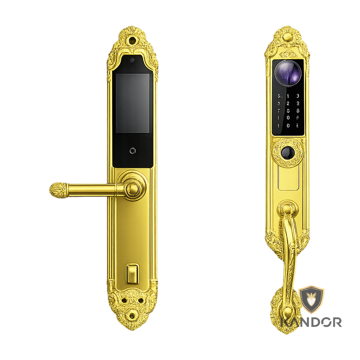 Khóa Vân Tay Tân Cổ Điển Hoàng Gia Kandor F2 - mặt trước