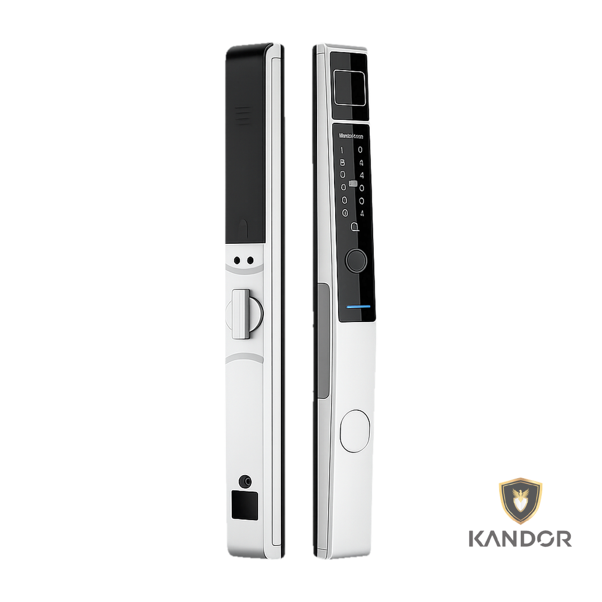 Khóa Cửa Nhôm FaceID TTLock Trắng Kandor N9W - góc nghiêng