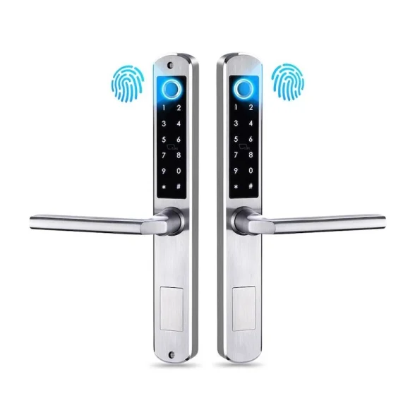 Khóa cửa nhôm Kandor KN-N5200-W (2 mặt vân tay)