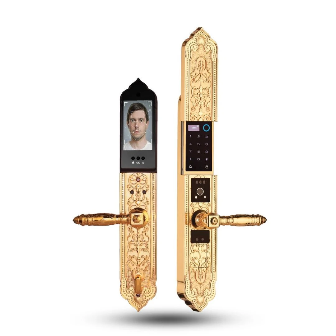 Khóa Biệt Thự Đại Sảnh Demax SL9862 GOLD - APP WIFI